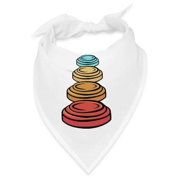 Schützenkönig Tontauben Scheiben Schützenfest - Bandana - Weiß - Vorne