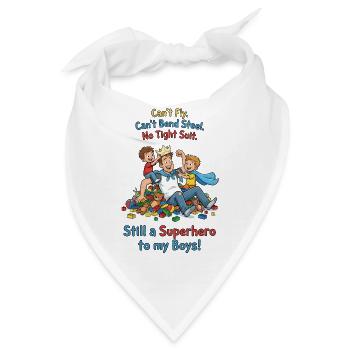 Superhero_Dad_Spielzeit - Bandana - Weiß - Vorne