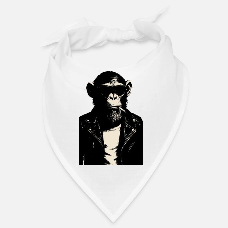 Monkey Rebel Leather Jacket Bandana