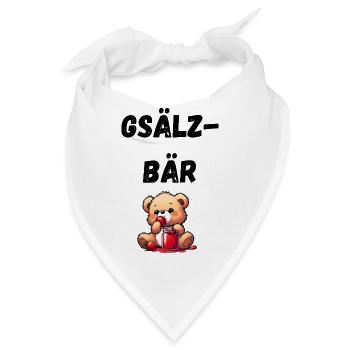 Gsälzbär Schwäbisch - Bandana - Weiß - Vorne