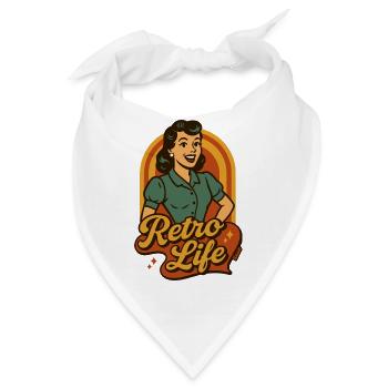 Retro Lifestyle Pinup - Bandana - Weiß - Vorne