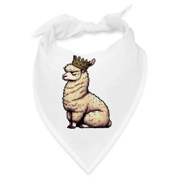 Alpaka lama Alpakabesitzer Alpakaliebhaber Lamas - Bandana - Weiß - Vorne