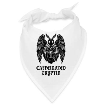 Koffeinhaltiger Kryptid-Mottenmann-Kaffee - Bandana - Weiß - Vorne
