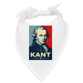 Immanuel Kant Retro-Philosophenporträt - Bandana - Weiß - Vorne