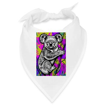 Koala - Bandana - Weiß - Vorne