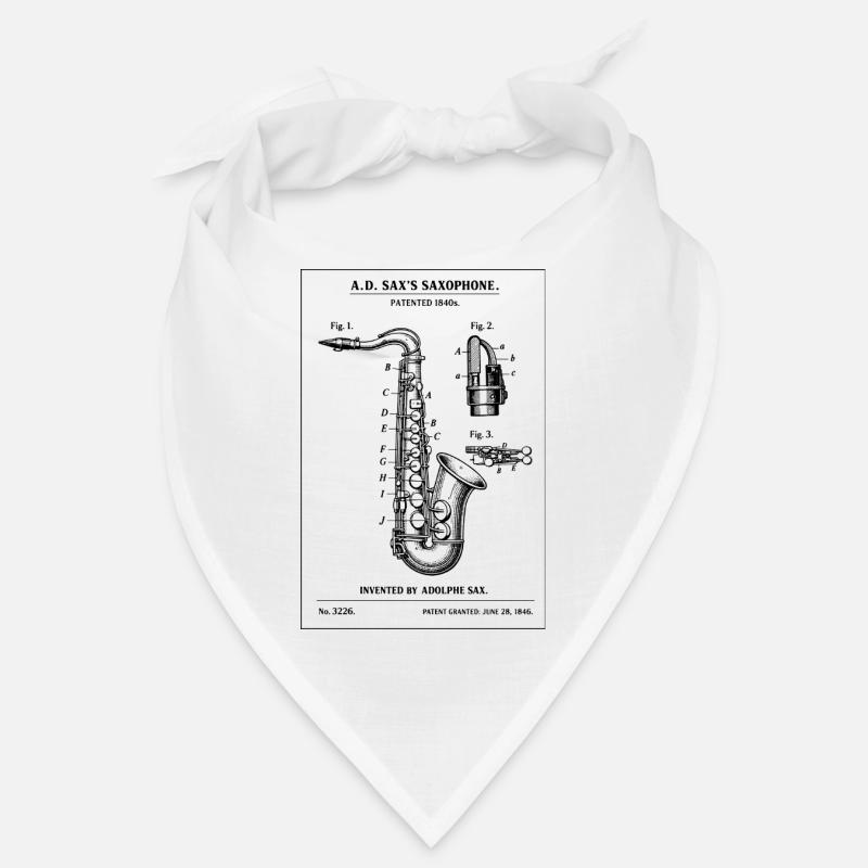 Conception du brevet du plan d’instrument de saxophone Bandana