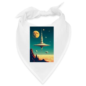 Städte beginnen über die Zukunft der Wolken zu schweben - Bandana - Weiß - Vorne