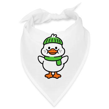 Entchen - Bandana - Weiß - Vorne