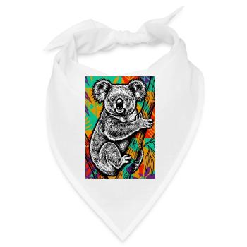 Koala - Bandana - Weiß - Vorne