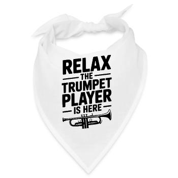 Entspann dich, der Trompeter ist da - Bandana - Weiß - Vorne