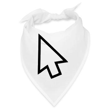 Pfeil - Bandana - Weiß - Vorne