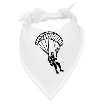 Gleitschirmfliegen - Bandana - Weiß - Vorne