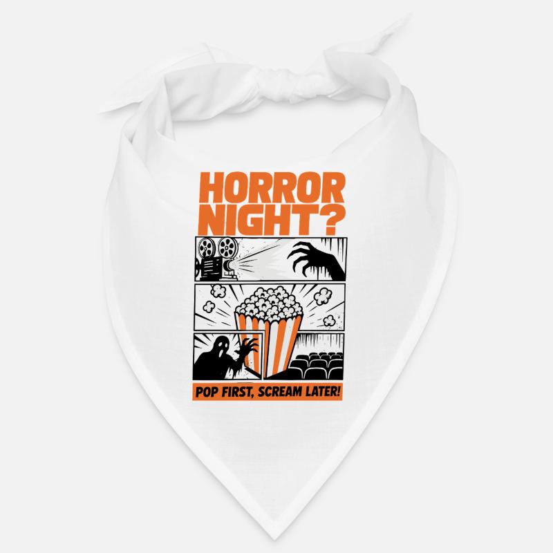 Horror Night Popcorn Design Bandana