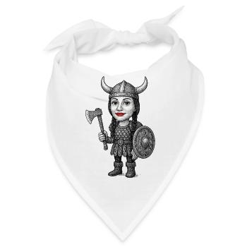 Wikinger-Rotlippen-Krieger - Bandana - Weiß - Vorne