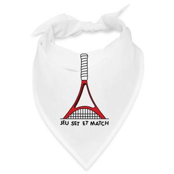 French Tennis Open - Bandana - Weiß - Vorne