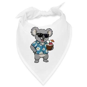 Koala Hawaii Cocktail - Bandana - Weiß - Vorne