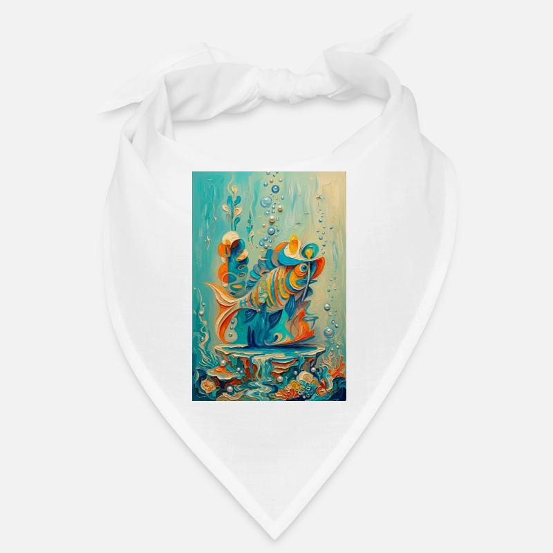 Koi-Unterwasser-farbenfrohe Kunstwerke Bandana