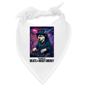 DJ Husky: Powered by Beats & Husky Energy - Bandana - Weiß - Vorne