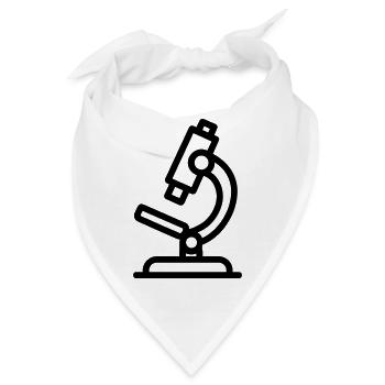 Mikroskop - Bandana - Weiß - Vorne