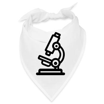 Mikroskop - Bandana - Weiß - Vorne