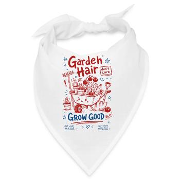 Gartenhaare kümmern sich nicht um gute Gartenpflanzen wachsen - Bandana - Weiß - Vorne