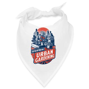 Frag mich alles über städtische Gartenpflanzen - Bandana - Weiß - Vorne