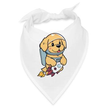 Astro Puppy - Bandana - Weiß - Vorne
