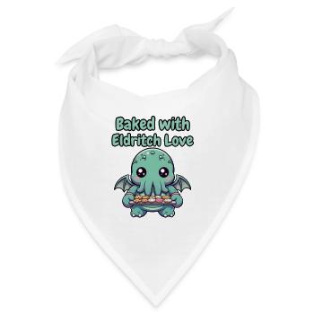 Gebacken mit eldritch love - Bandana - Weiß - Vorne