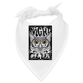 Unheilvolle Augen im Dunkeln - Bandana - Weiß - Vorne