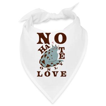 KEIN HASS, NUR LIEBE - Bandana - Weiß - Vorne