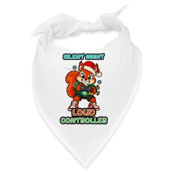 Stille Nacht Lauter Controller Weihnachts-Eichhörnchen - Bandana - Weiß - Vorne