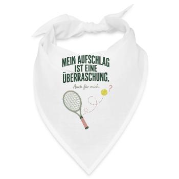 Mein Aufschlag ist eine Überraschung Tennis - Bandana - Weiß - Vorne