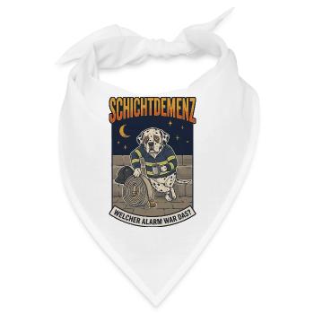 Schichtdemenz Feuerwehr – Welcher Alarm war das? - Bandana - Weiß - Vorne