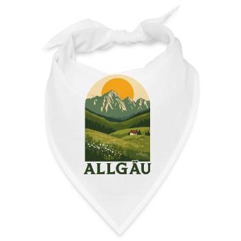 Allgäu Alpine Nature - Bandana - Weiß - Vorne