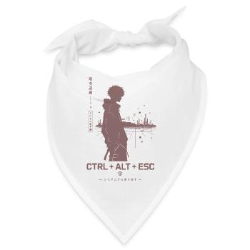 Ctrl Alt Esc Skyline Persona - Bandana - Weiß - Vorne