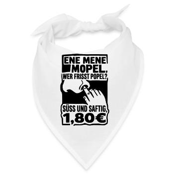 Popel Ene Mene Mopel - Bandana - Weiß - Vorne