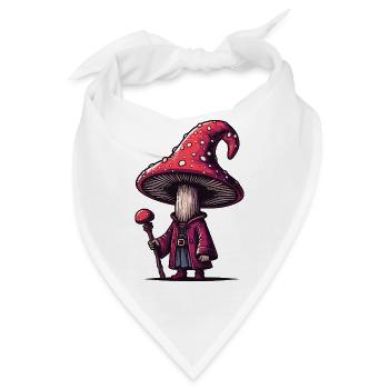 Pilz Abenteurer - Bandana - Weiß - Vorne