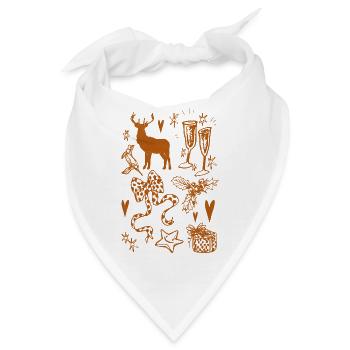 WEIHNACHTSSAMMLUNG - Bandana - Weiß - Vorne
