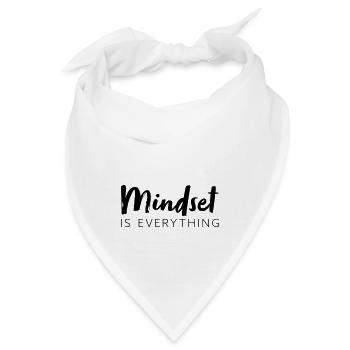 Mindset is everything - Bandana - Weiß - Vorne