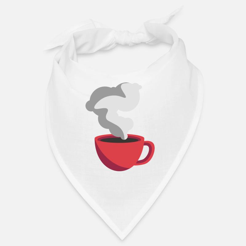 Autocollant d’illustration de café Tasse à café rouge Bandana