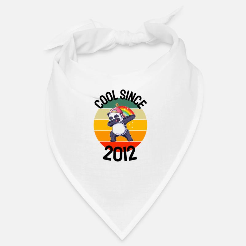 Cool Seit 2012 Retro Dabbing Panda 10. Geburtstag Bandana