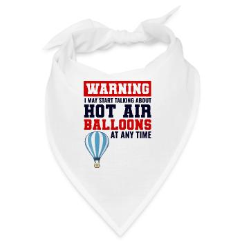 Heißluftballonfahrt Hopper Ballonfahrt Ballonfahrer - Bandana - Weiß - Vorne