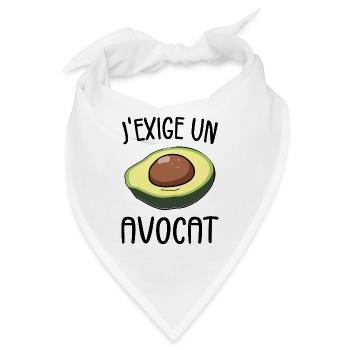 Ich verlange einen Anwalt - Humor-Wortspiel - Bandana - Weiß - Vorne
