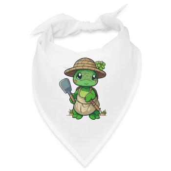 Schildkröten-Garten - Bandana - Weiß - Vorne