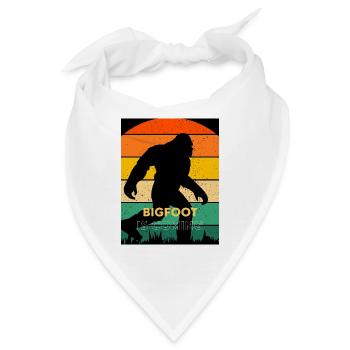 Bigfoot is coming - Bandana - Weiß - Vorne