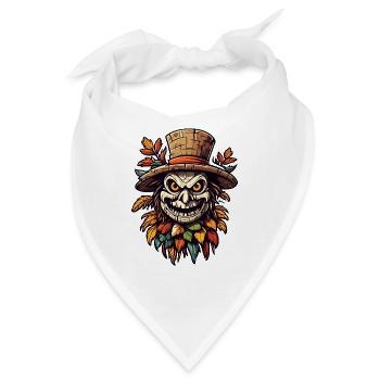 Vogelscheuche / Erntehelfer / Maisfeld / Feld - Bandana - Weiß - Vorne