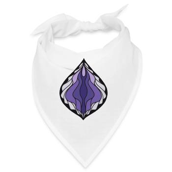 Digital Vulva - Bandana - Weiß - Vorne