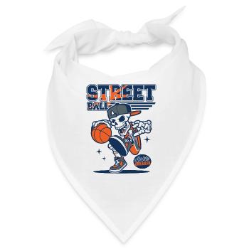 Streetball Basketball Basketballer - Bandana - Weiß - Vorne