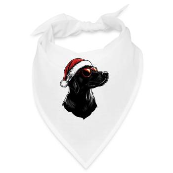 Weihnachten Hund - Bandana - Weiß - Vorne