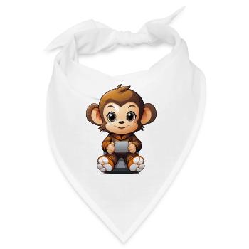 Monkey Ladestation - Bandana - Weiß - Vorne